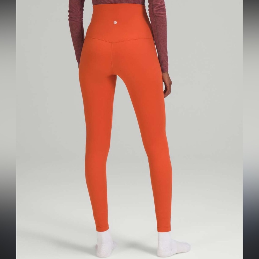 Lululemon Athletica Bright Orange Leggings